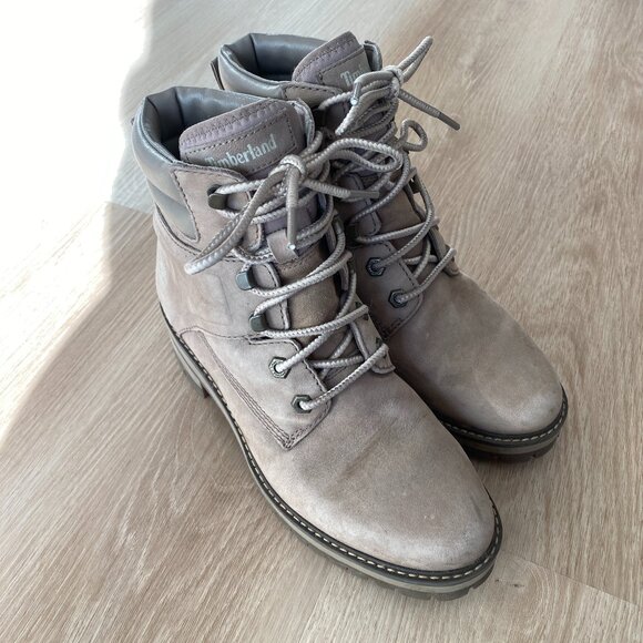 Timberland neutral beige suede boots size 7.5 - Picture 1 of 7